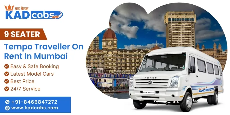 9 Seater Tempo Traveller on Rent in Mumbai with Driver